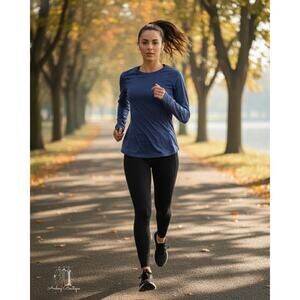 Spyder Ladies' Long Sleeve‎ Active Top - Large, Cobalt Blue (W0424)